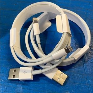 Apple lighting cables & an adapter